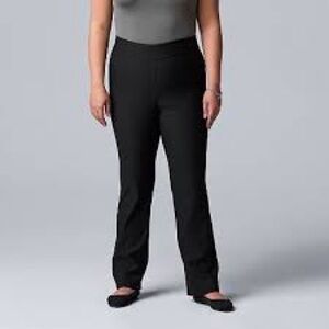 Simply Vera Vera Wang Black Bootcut Pants